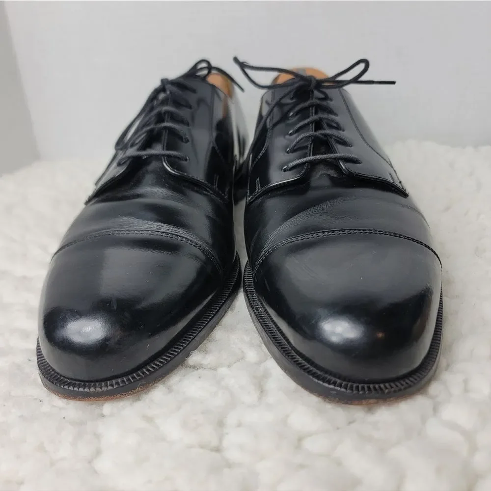 Cole Haan Red Label Men’s 11B Black Cap Toe Oxford Dress Shoes Narrow Width.